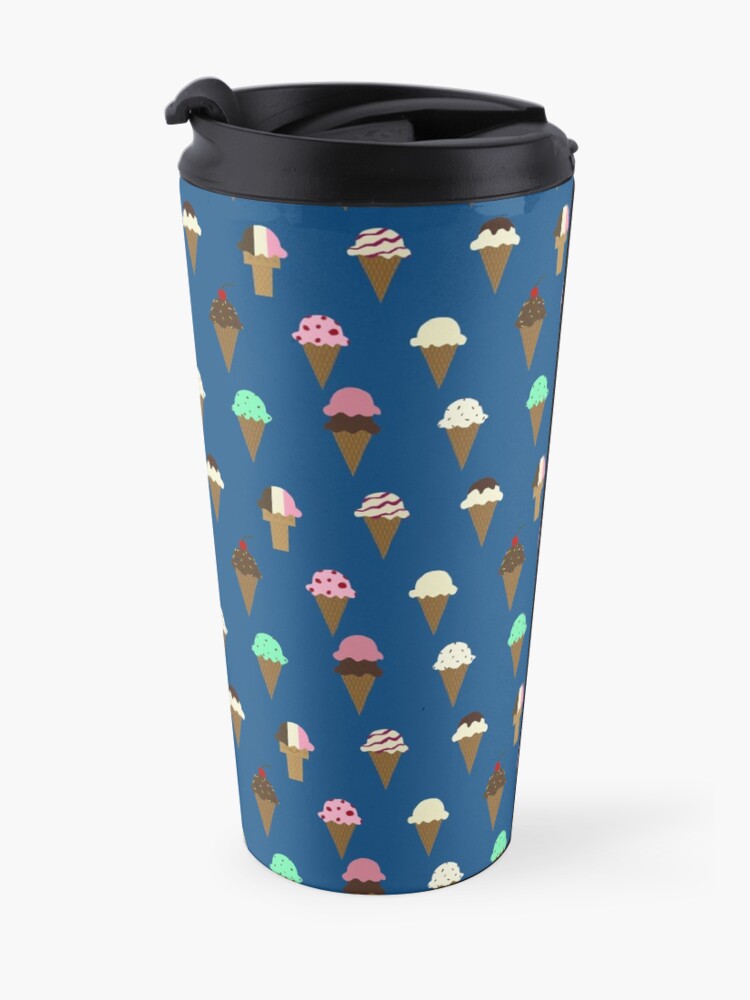 Alternate view of Ice Cream medium blue Travel Mug