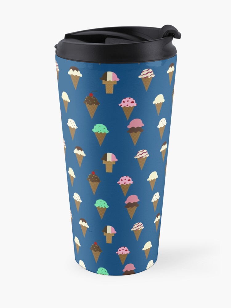 Alternate view of Ice Cream medium blue Travel Mug