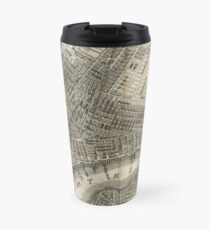 Taza de viaje Vintage Map of New York City (1842)