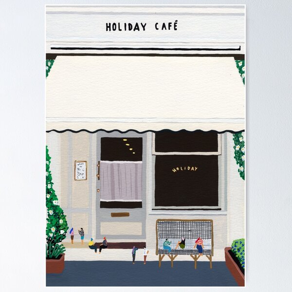 Item preview, Holiday cafe designed and sold by HeloBirdie.