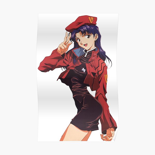 Misato Katsuragi - Neon Genesis Evangelion Girl Póster