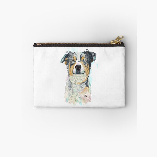 Item preview, Swinney the Australian Shepherd Splash Watercolor designed and sold by slaterza.