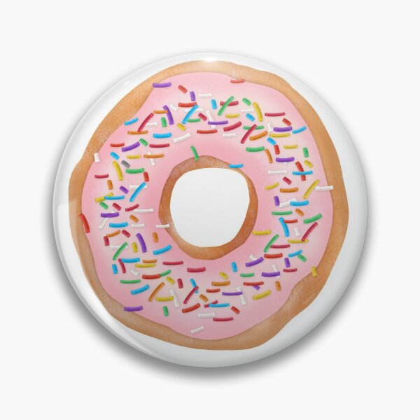 Item preview, Donut with Pink Frosting Sprinkles Cute Doughnut Food designed and sold by emkayhess.