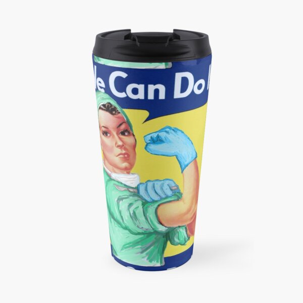 Rosie the Riveter Medical or Surgical Doctor Travel Mug