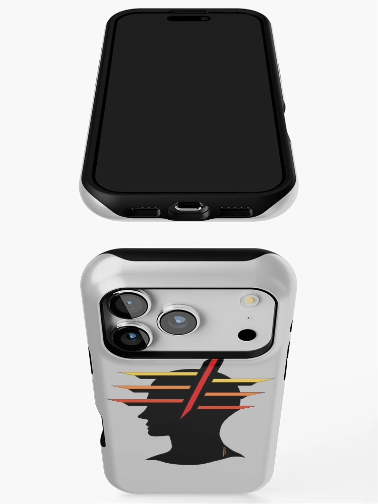 Thumbnail 3 of 4, iPhone Case, Head Abstract designed and sold by Azure Lion Productions.