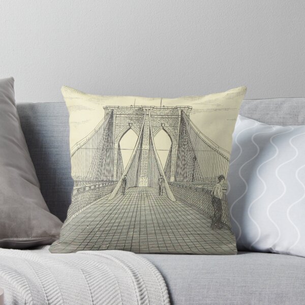 Item preview, Vintage Brooklyn Bridge Illustration (1883) 2 designed and sold by BravuraMedia.
