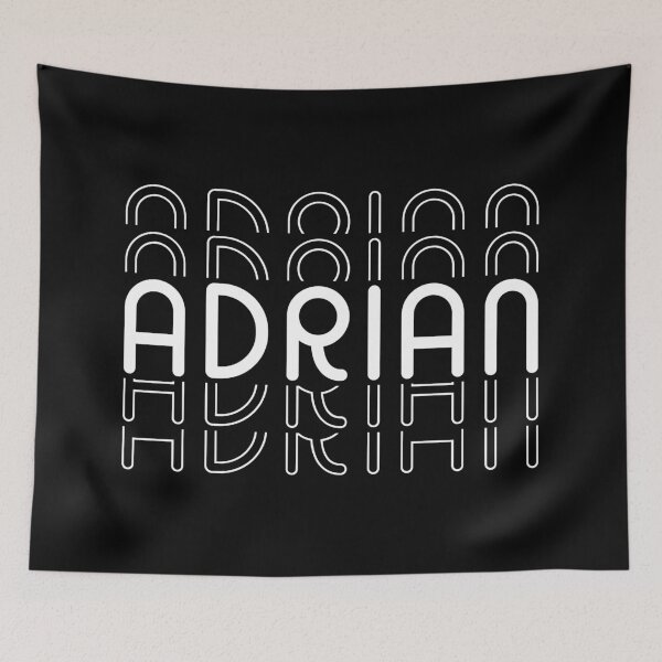 Item preview, Name Adrian in Black and White Style designed and sold by Time-is-Money.