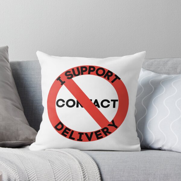 Item preview, I support contact free delivery designed and sold by Ducking Nerd.