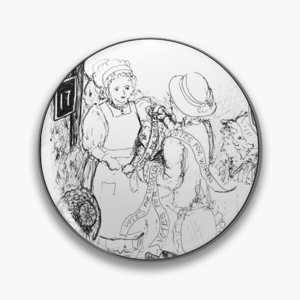 Item preview, Suffragettes with grey boarder designed and sold by Jenni Ivins.