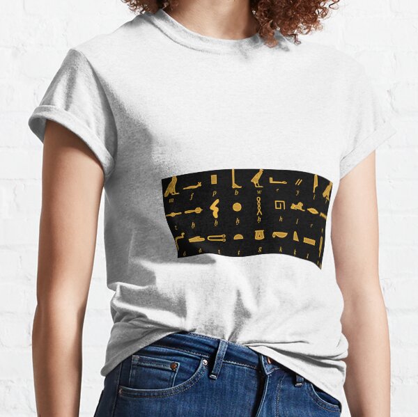 Hieroglyphs Table Classic T-Shirt