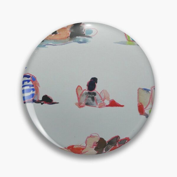 Item preview, Colourful Beach Figures at Coogee, Australia designed and sold by barbgray.