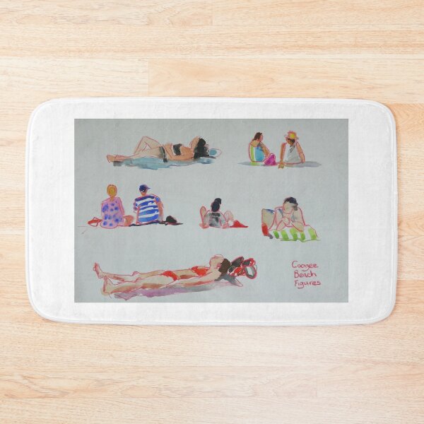 Item preview, Colourful Beach Figures at Coogee, Australia designed and sold by barbgray.