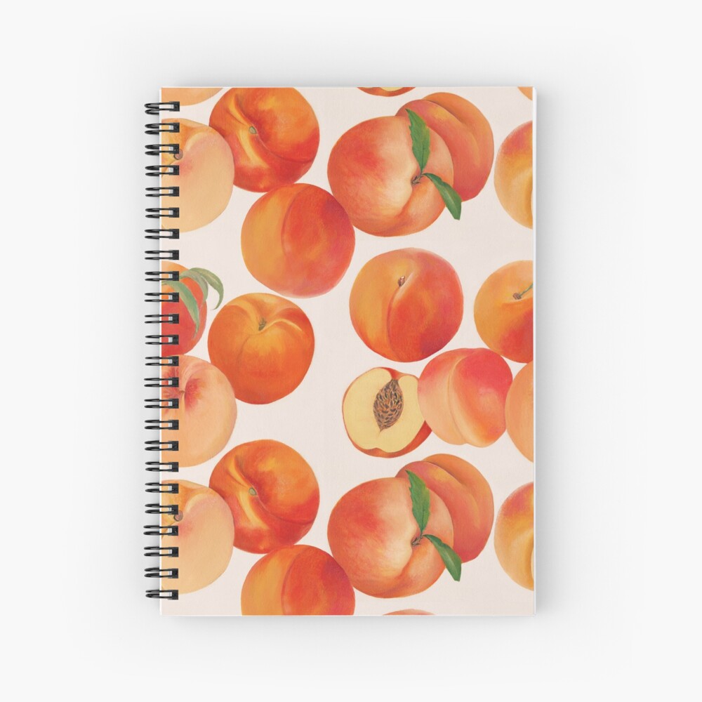Peaches, Nectarines, Tropical Fruit Spiral Notebook