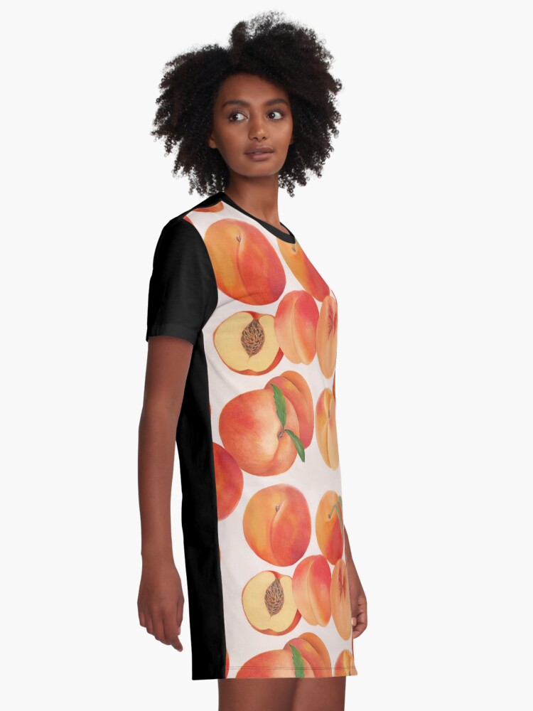 Alternate view of Peaches, Nectarines, Tropical Fruit Graphic T-Shirt Dress