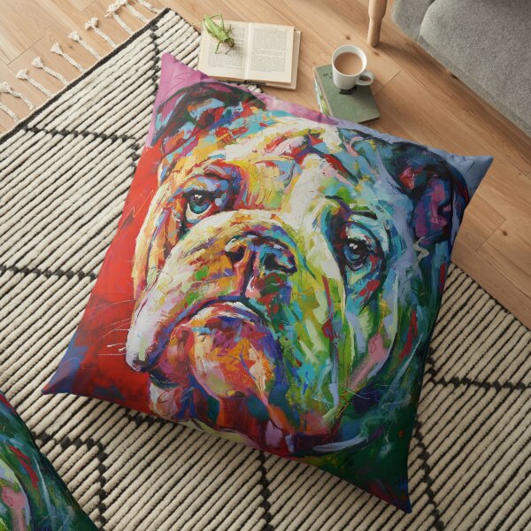 English Bulldog Floor Pillow