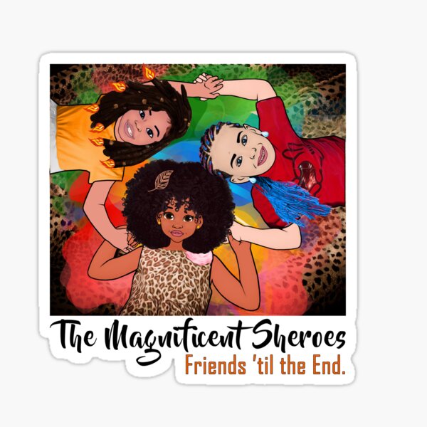 The Magnificent Shereos (in a circle) Sticker