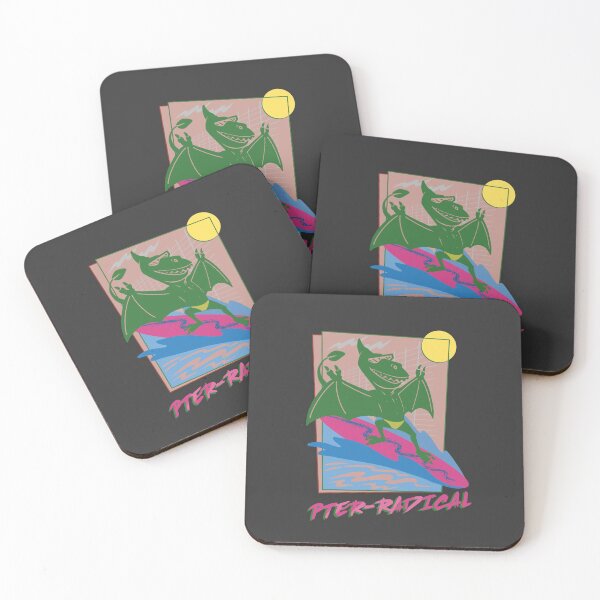 Item preview, Pter-radical - Pterodactyl surfing the eighties vibe designed and sold by tanimator.