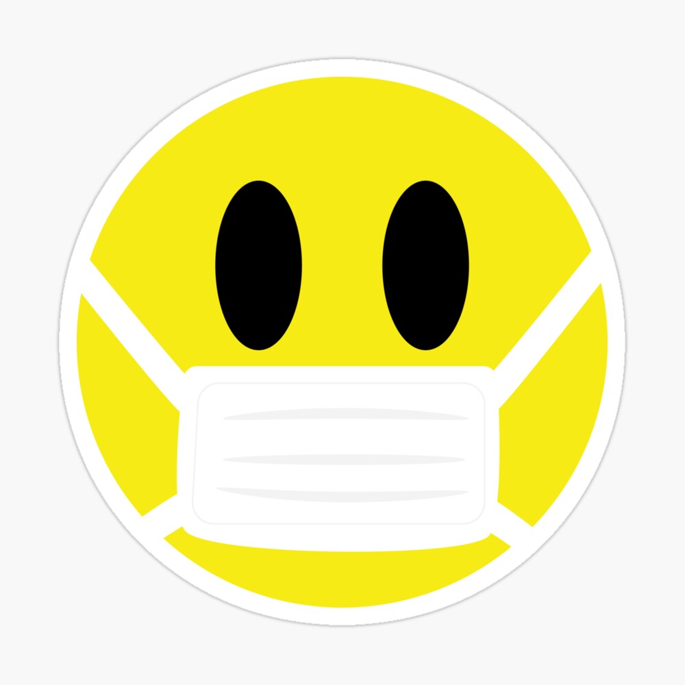 Corona Virus Smiley Face Poster By Gregariousd Redbubble