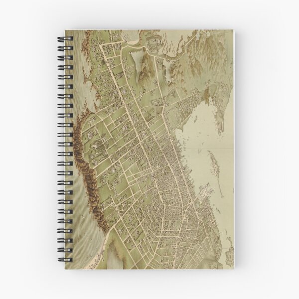 Item preview, Vintage Pictorial Map of Newport RI (1878) designed and sold by BravuraMedia.