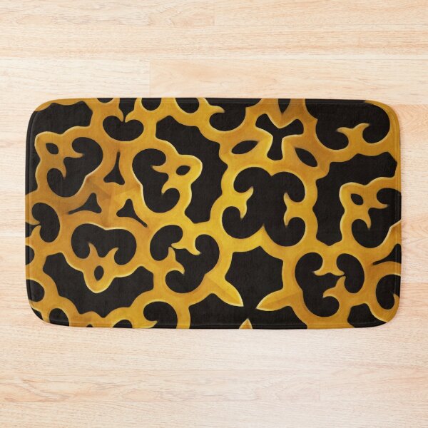 Item preview, Vintage Curly Window Screen (Old Gold) designed and sold by PaisleyMcNoodle.