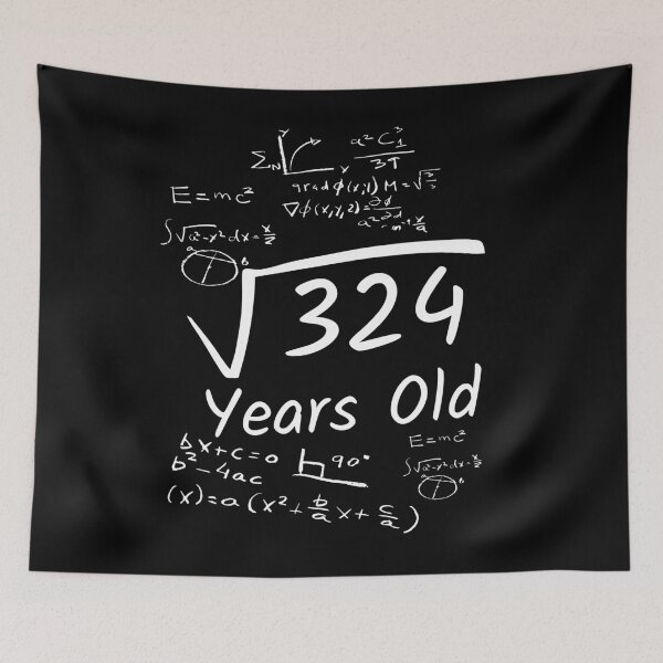 Item preview, 18th Birthday Math 324 Year Old Square Root designed and sold by Ayyax.