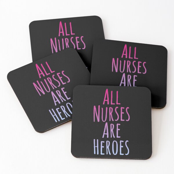Item preview, All Nurses Are Heroes (Ode To Nurses - Motivational Quote - Purple Blue) designed and sold by SassyClassyMe.