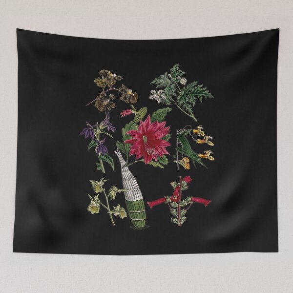 Item preview, Vintage Flower Chart designed and sold by bohoDecor.