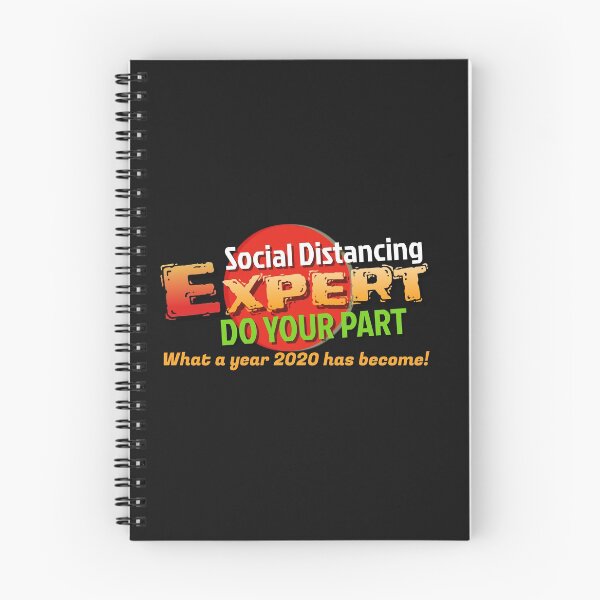 Item preview, "Social Distancing Expert" - DO your Part! A bright and happy design for this terrible Coronavirus period we are going through  designed and sold by JOHNC1.