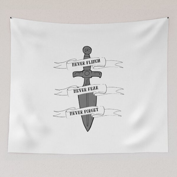 Item preview, NEVER FLINCH, NEVER FEAR, NEVER FORGET designed and sold by Majestic Victory.