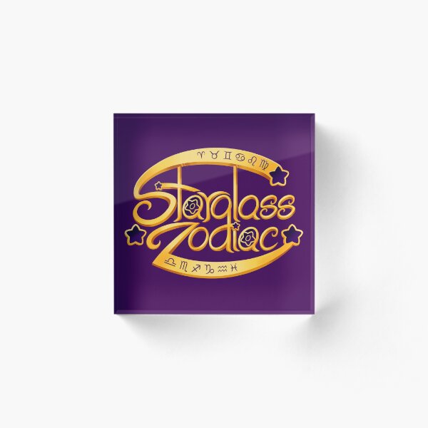 Starglass Zodiac - Detailed Logo Borderless Acrylic Block