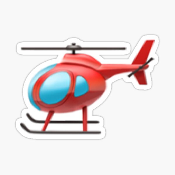 "Helicopter emoji " Sticker by swagpuppyx Redbubble