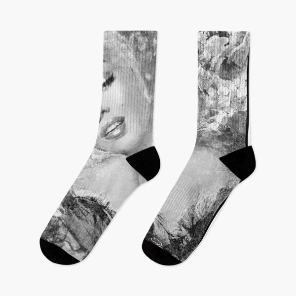 Item preview, Marilyn Cherry Blossom BW designed and sold by TheoDanella.