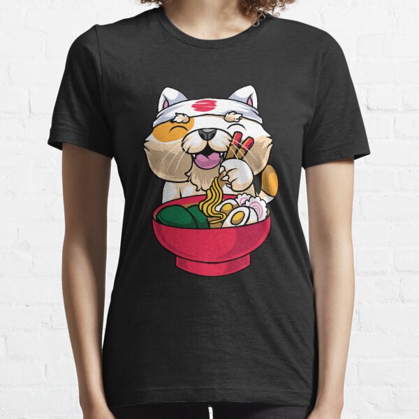 cat ramen bowl shirt