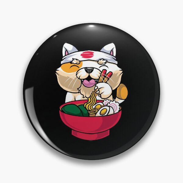 Item preview, Kawaii Cat Ramen Bowl Funny Anime Noodles Kitty designed and sold by perfectpresents.