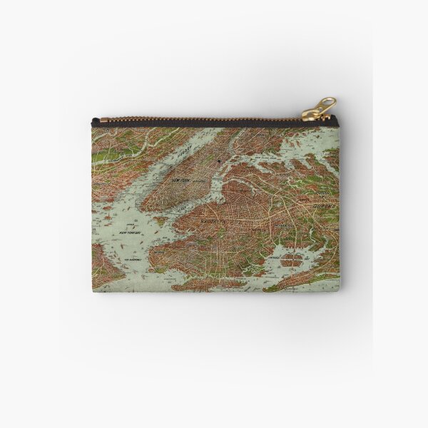 Item preview, Vintage Pictorial Map of The NYC Area (1912) designed and sold by BravuraMedia.