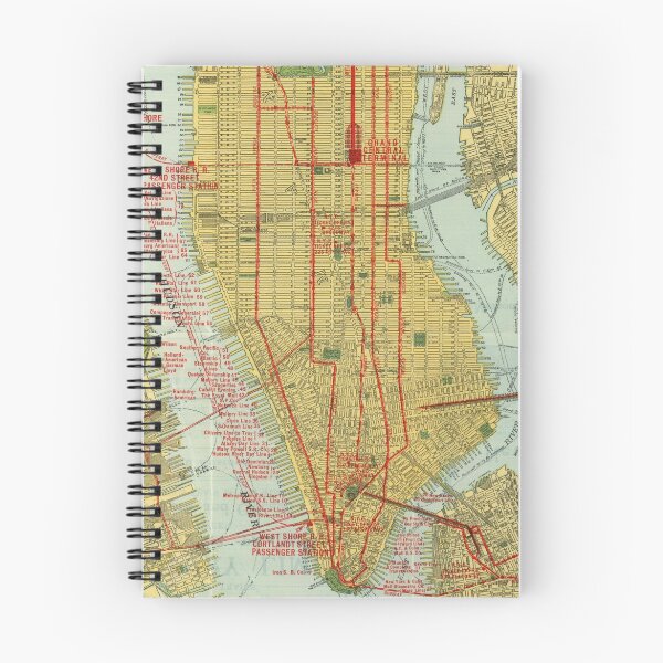 Item preview, Vintage Map of New York City (1918) designed and sold by BravuraMedia.