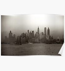 Póster Vintage New York City Skyline Photograph (1941)