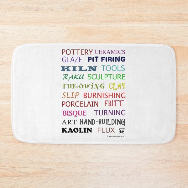 Item preview, POTTERY GLOSSARY (MULTI-COLOURED) designed and sold by Deanna Roberts Studio.