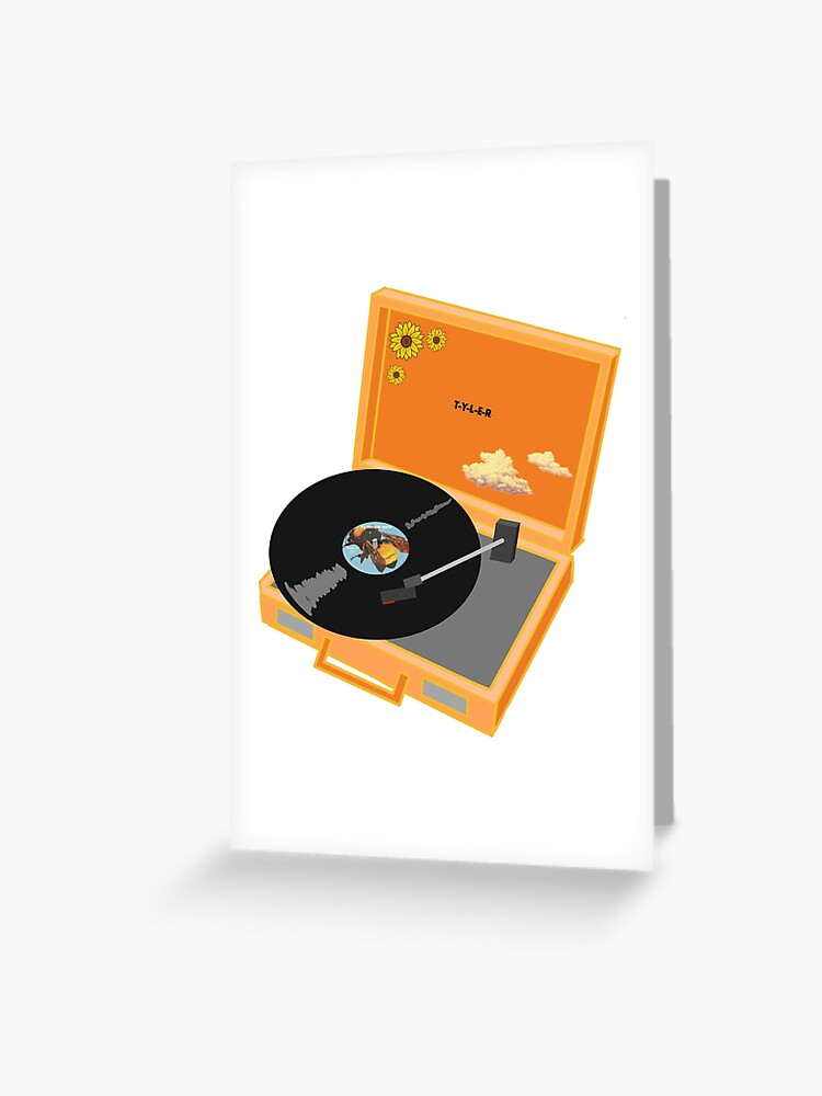 Tyler The Creator Vinyl And Record Player Greeting Card By Abbykingsley Redbubble