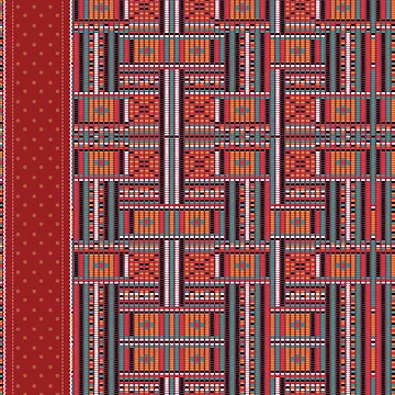 Artwork thumbnail, Tribal Aztec Rug Pattern by belvederestore
