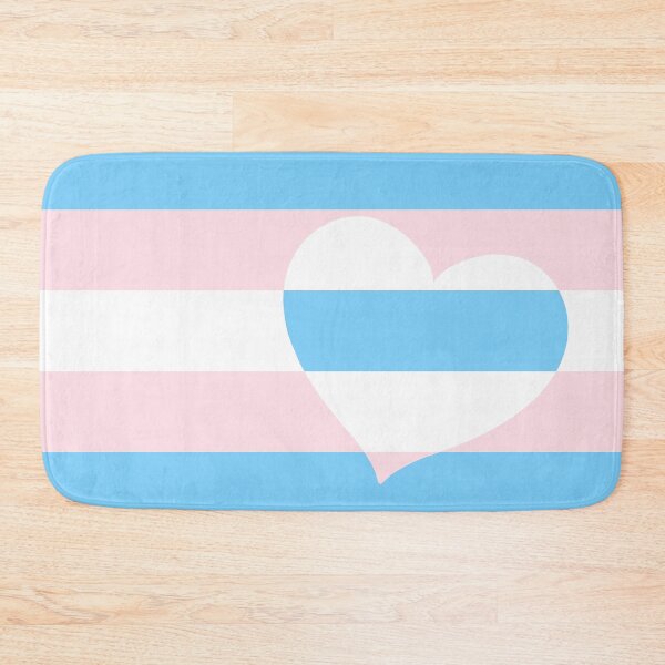 Item preview, LGBTQ Flag with Hearts v2 - Trans designed and sold by Sarinilli.