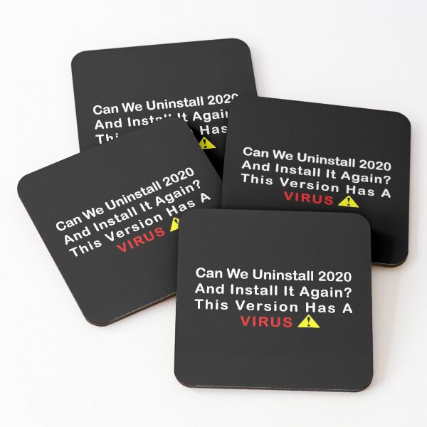 coronavirus funny design Coasters (Set of 4)