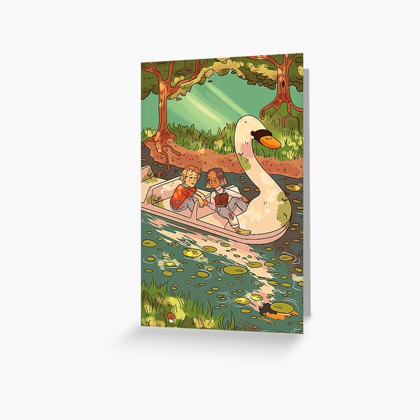 swan ride :) Greeting Card
