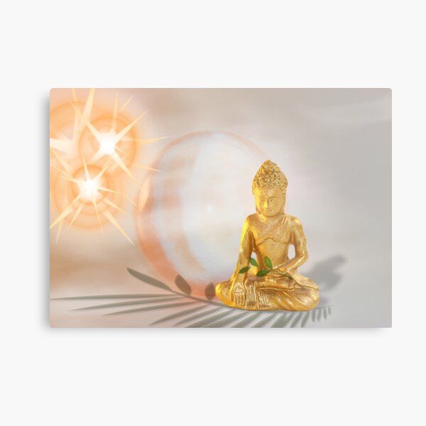 Meditation Metallbild