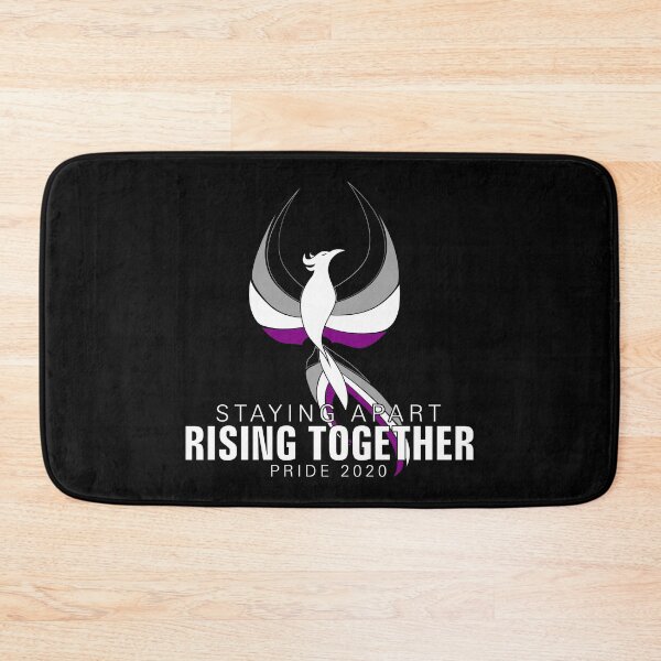 Item preview, Asexual Staying Apart Rising Together Pride 2020 Phoenix designed and sold by Patrick Hiller.