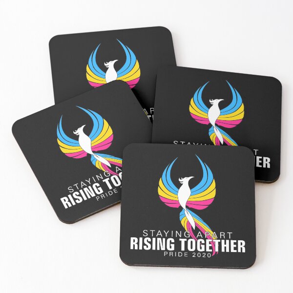 Item preview, Pansexual Staying Apart Rising Together Pride 2020 Phoenix designed and sold by Patrick Hiller.
