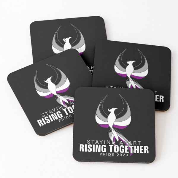 Item preview, Asexual Staying Apart Rising Together Pride 2020 Phoenix designed and sold by Patrick Hiller.
