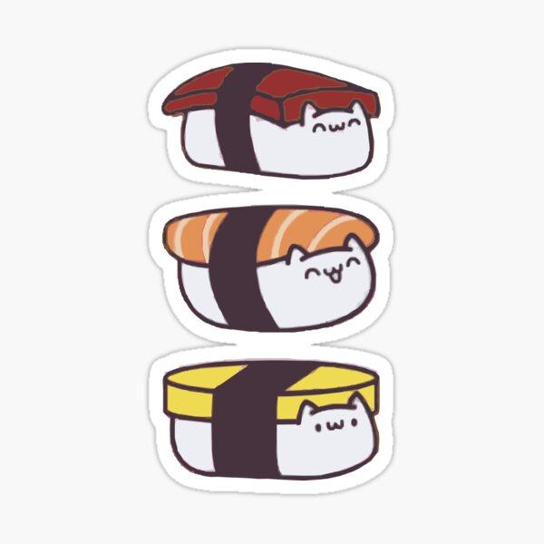 Item preview, Sushi and Cats designed and sold by suddenlysomeday.