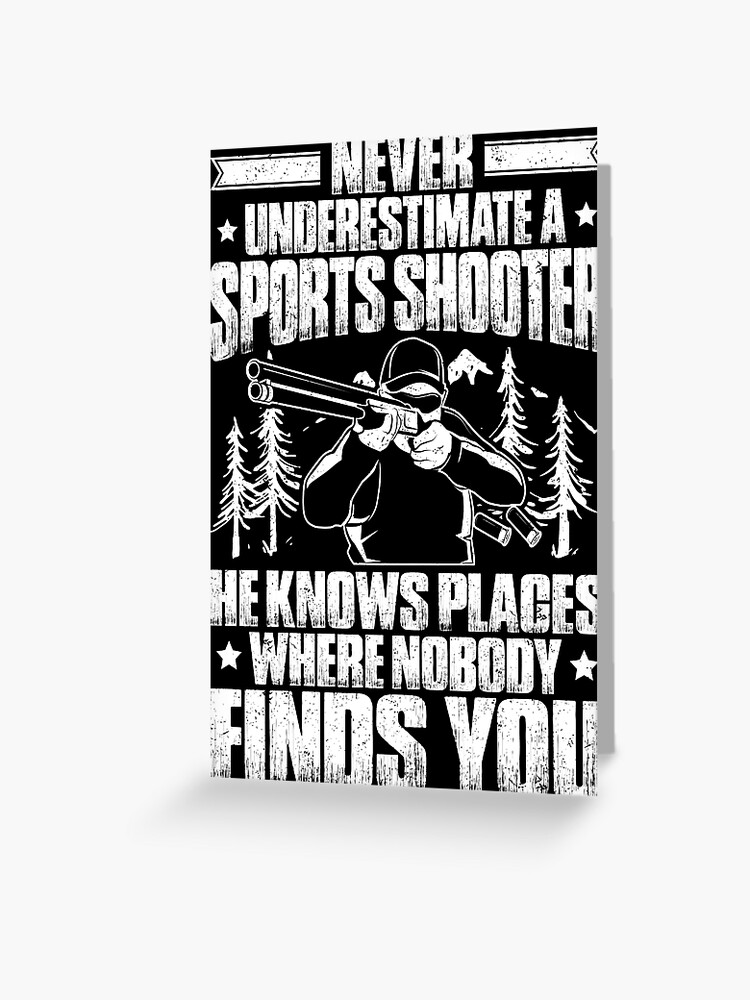 Carte De Vœux Tireur De Tir Sportif Tireur D Elite De Sport Cadeau Par Krautshirts Redbubble