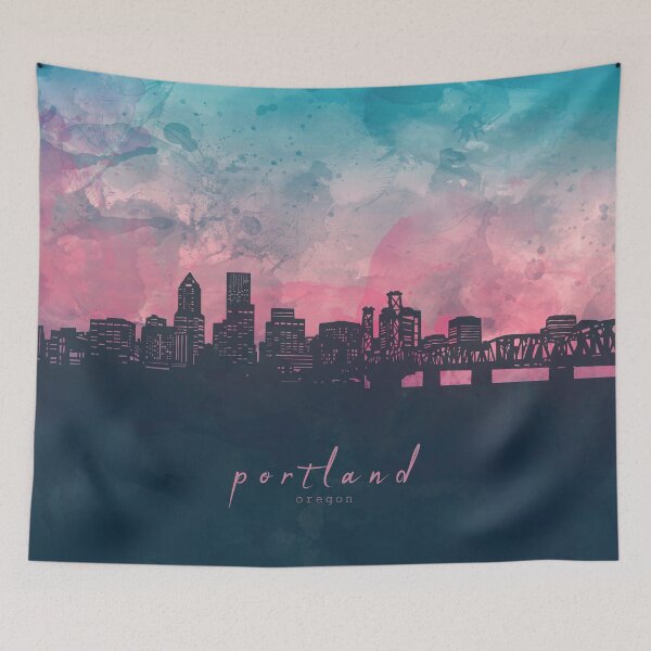 Item preview, portland skyline designed and sold by BekimART2.